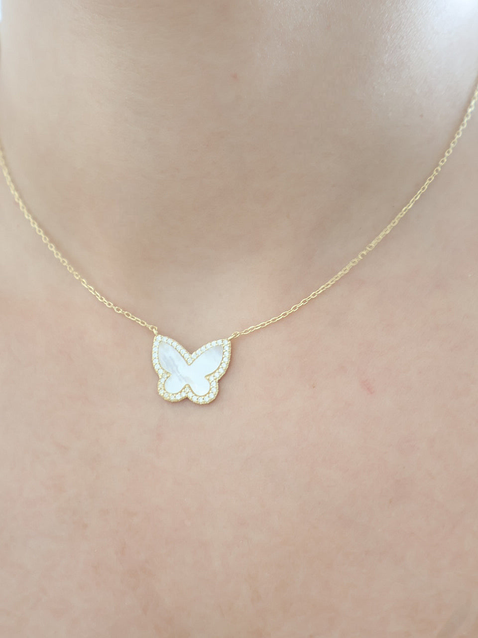 CZ Butterfly Necklace