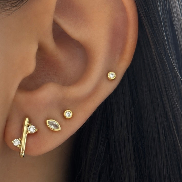 Diamond Marquise Studs