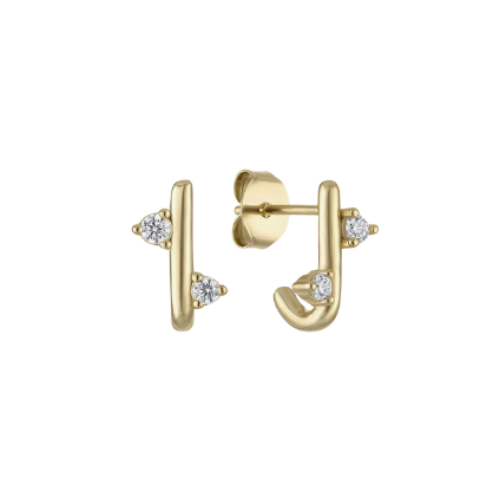 Curved Stud Earrings