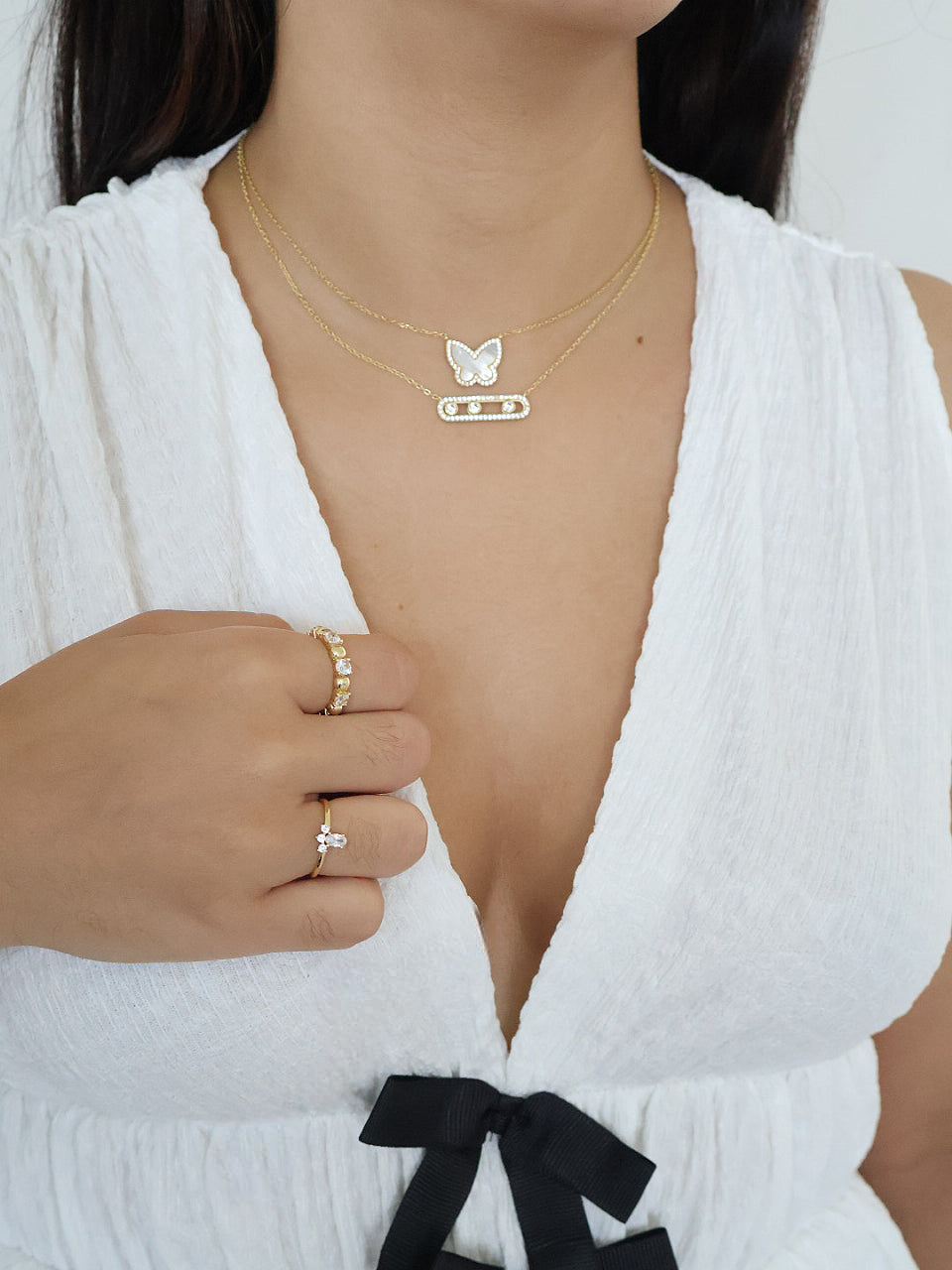 CZ Butterfly Necklace