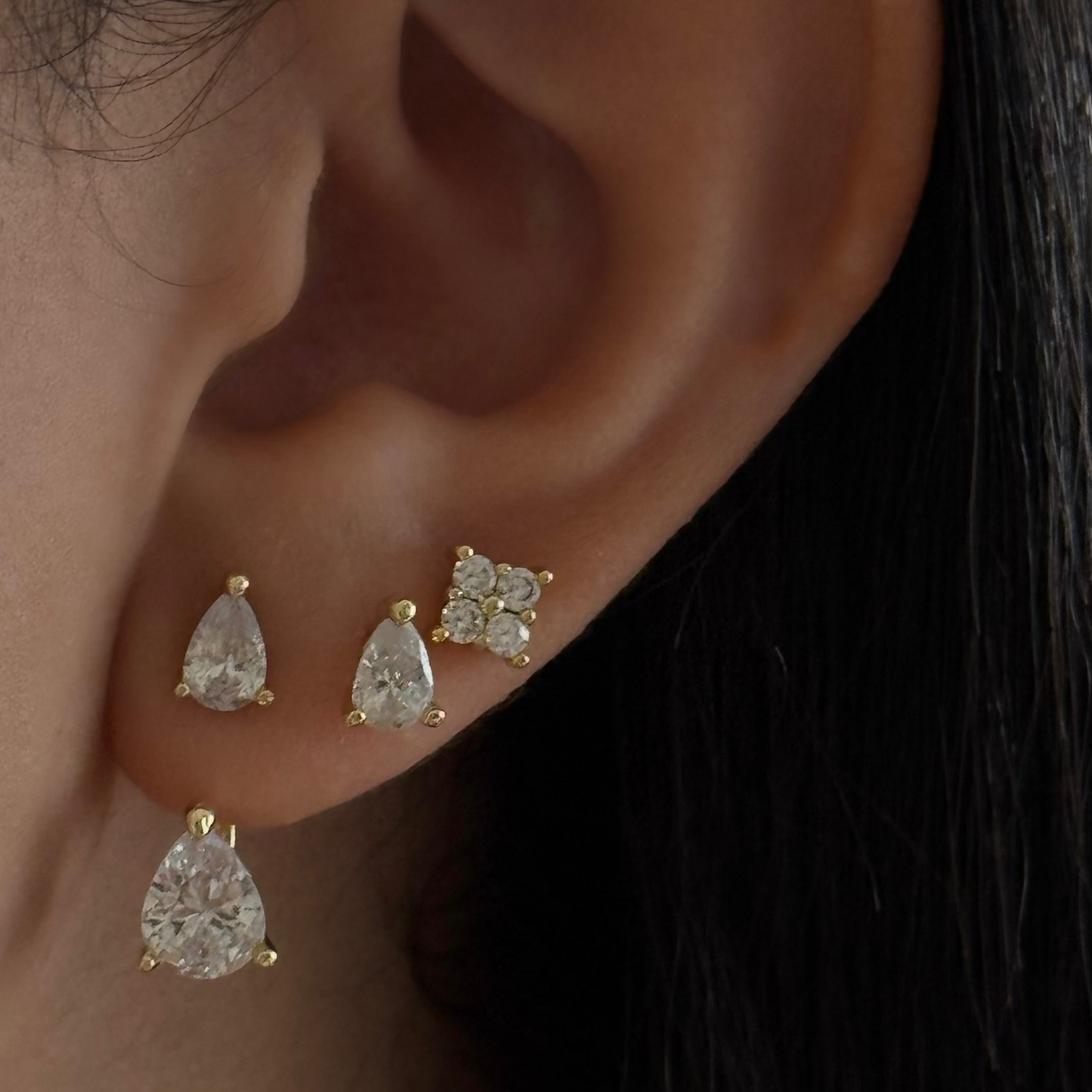 Double Pear Earrings