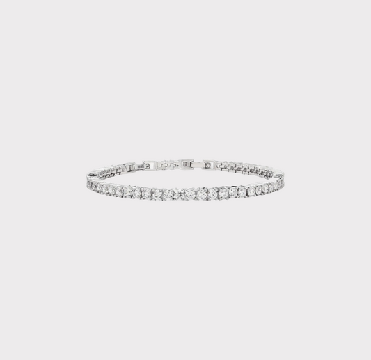 Rosa Tennis Bracelet