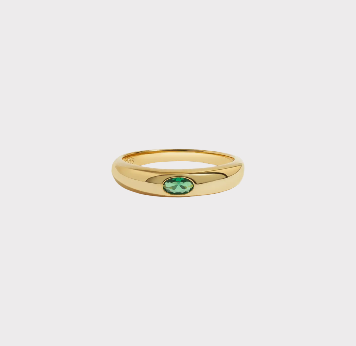 Emerald Pinky Ring