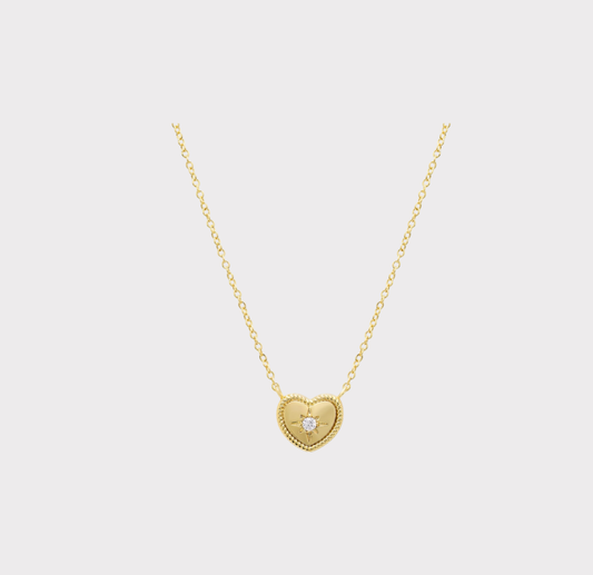 Heart CZ Pendant Necklace