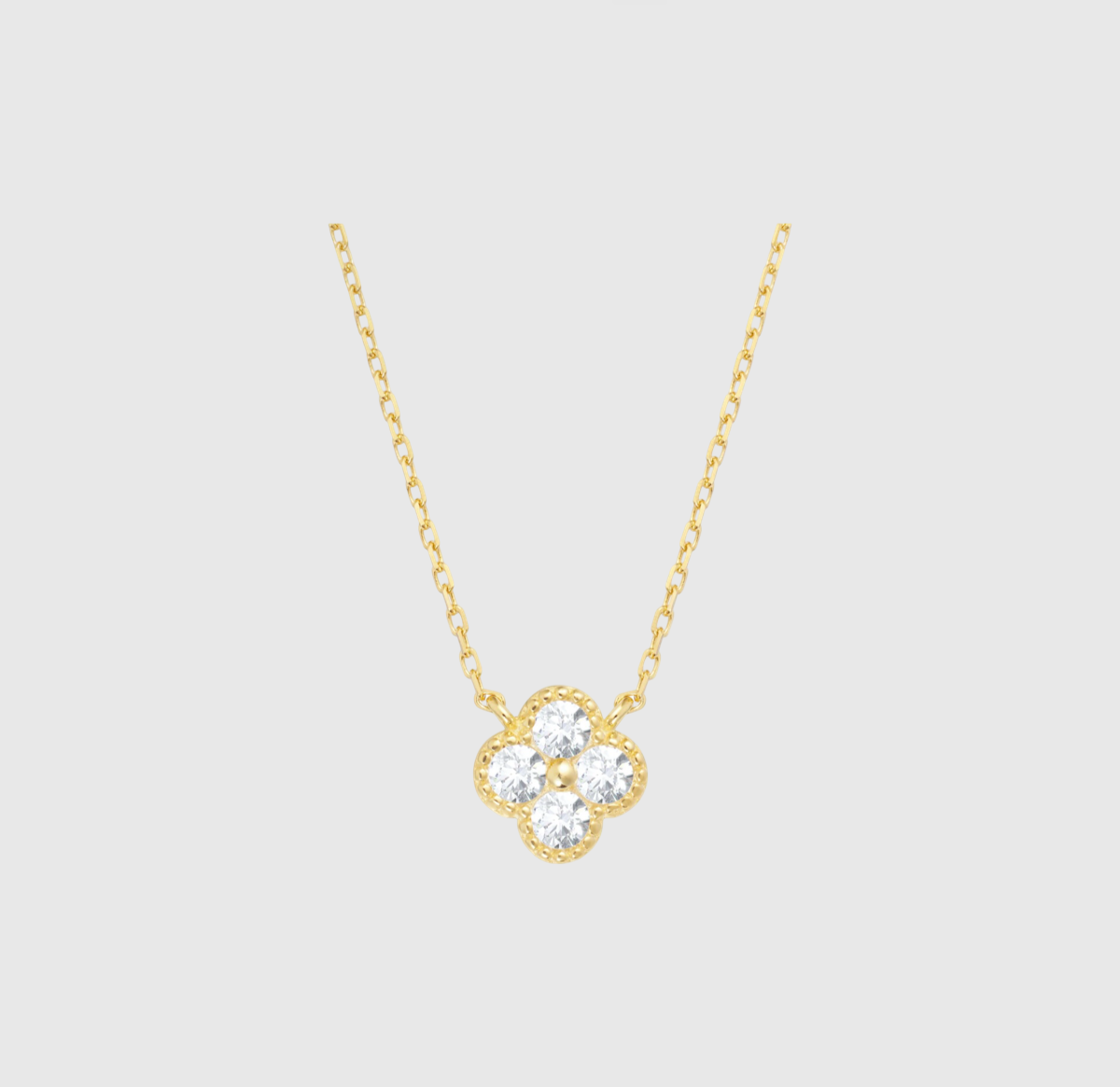 Crystal Clover Necklace