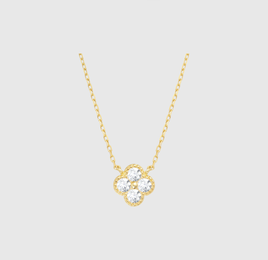 Crystal Clover Necklace