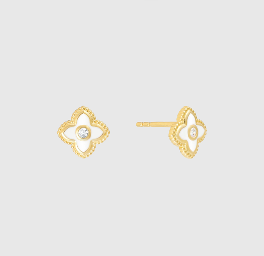 Luna Clover Studs