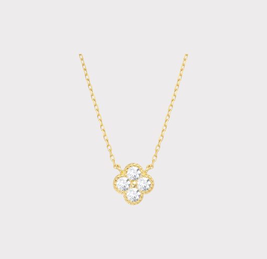 Crystal Clover Necklace