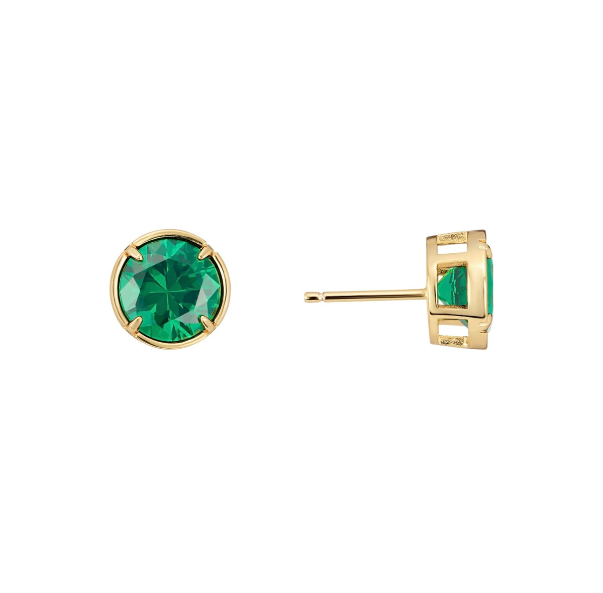 Emerald Glow Studs
