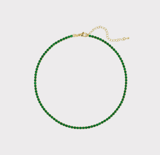 Emerald Tennis Necklace