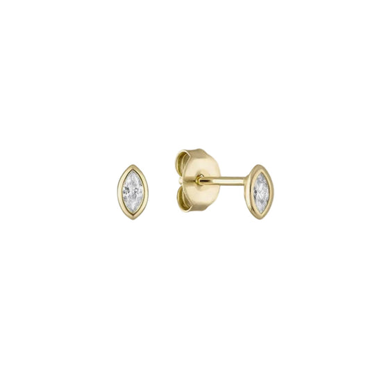 Diamond Marquise Studs