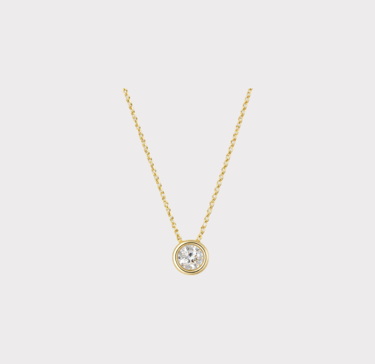 Soleil Bezel Necklace