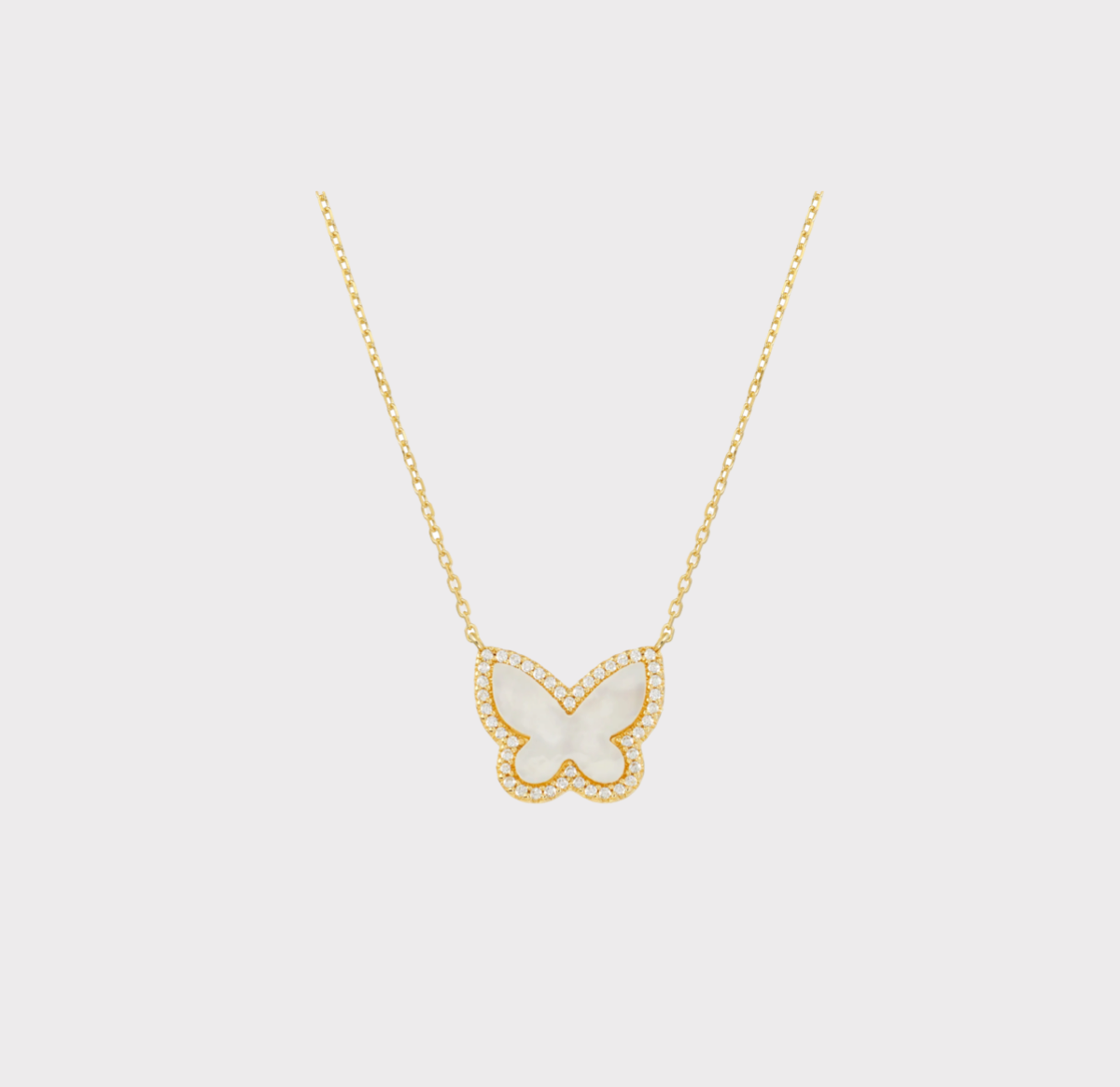 CZ Butterfly Necklace